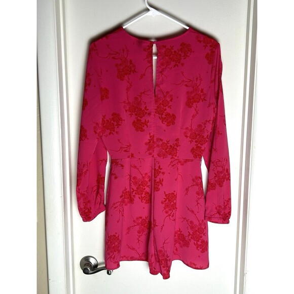 H&M Divided Womens Floral Romper Size 8 Long Open Sleeve SKU LRC5-125 - Picture 8 of 10